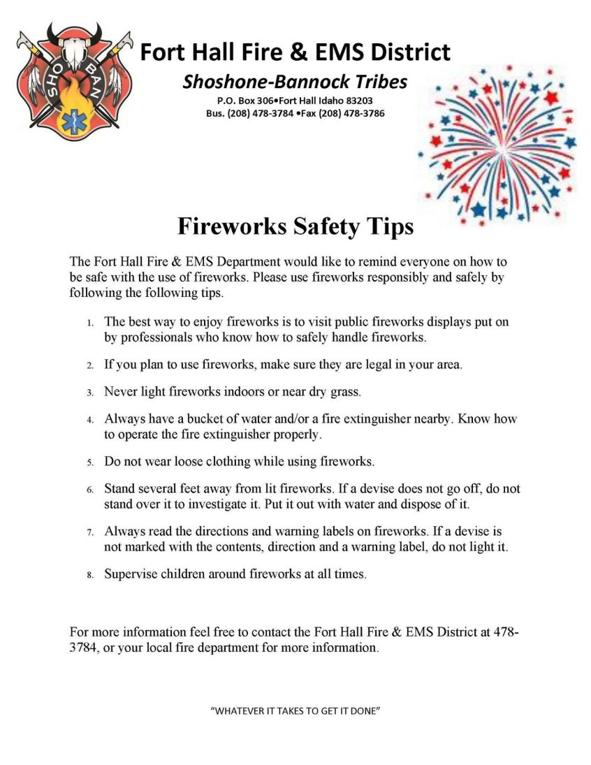 Fireworks Tips