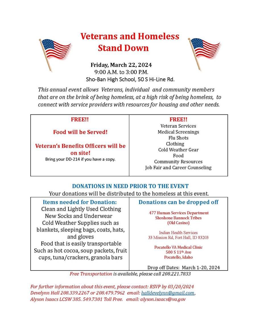 Featured image for “Media Invite: Veterans and Homeless Stand Down Event”