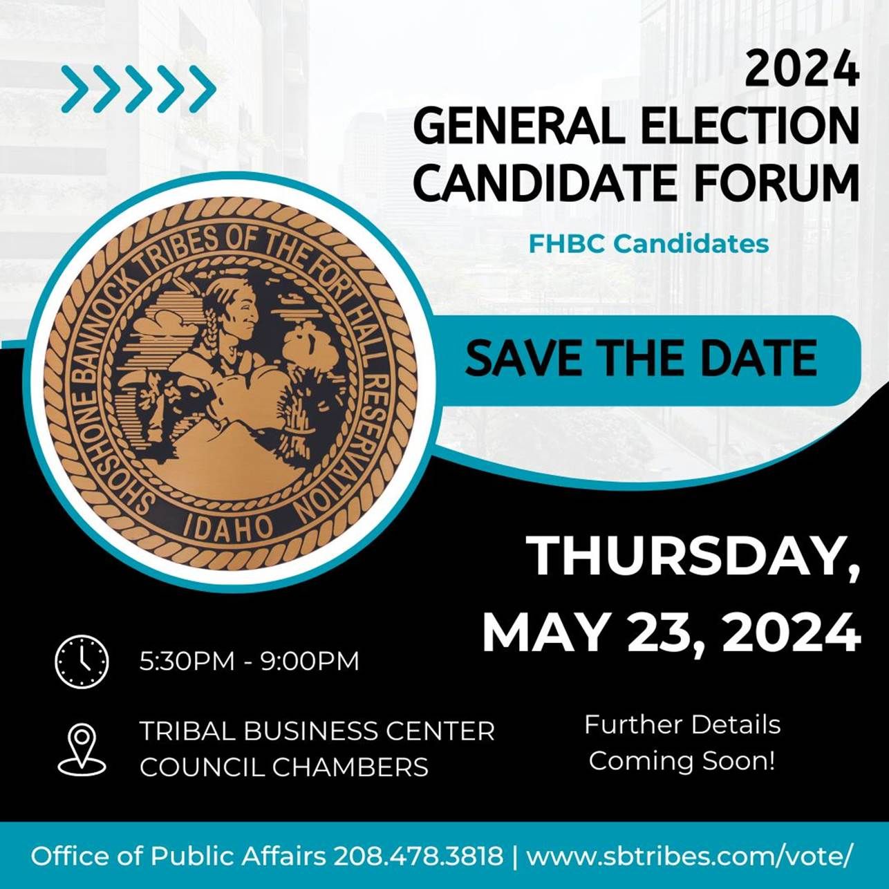Featured image for “General Election Candidate Forum to be held on May 23rd”