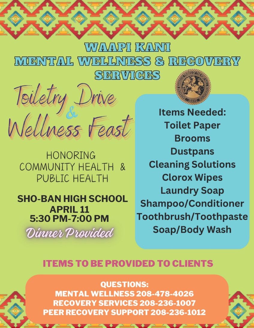 Toiletry Drive and Wellness Feast