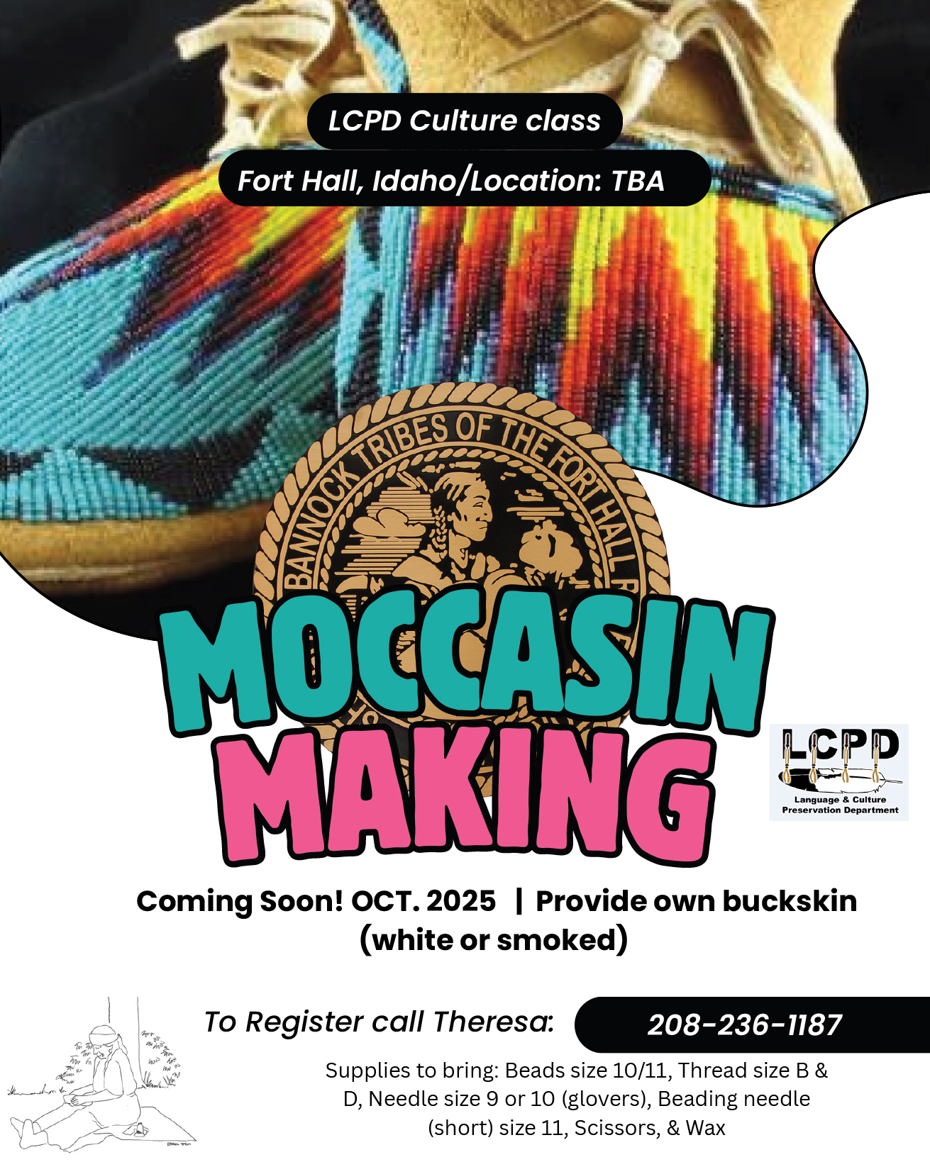 Featured image for “Moccasin making class in October 2025”
