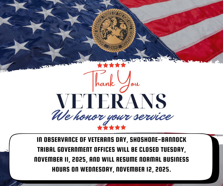 Featured image for “Tribal Government Offices Closed November 11th for Veterans Day”