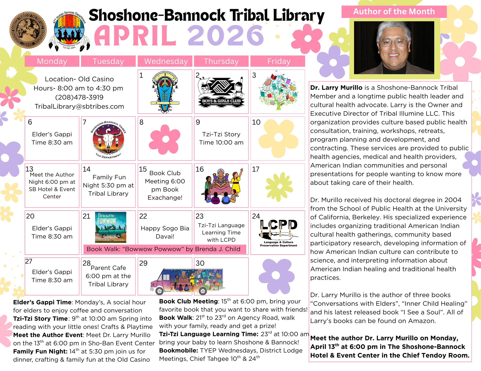 Featured image for “Join us this April at the Tribal Library”