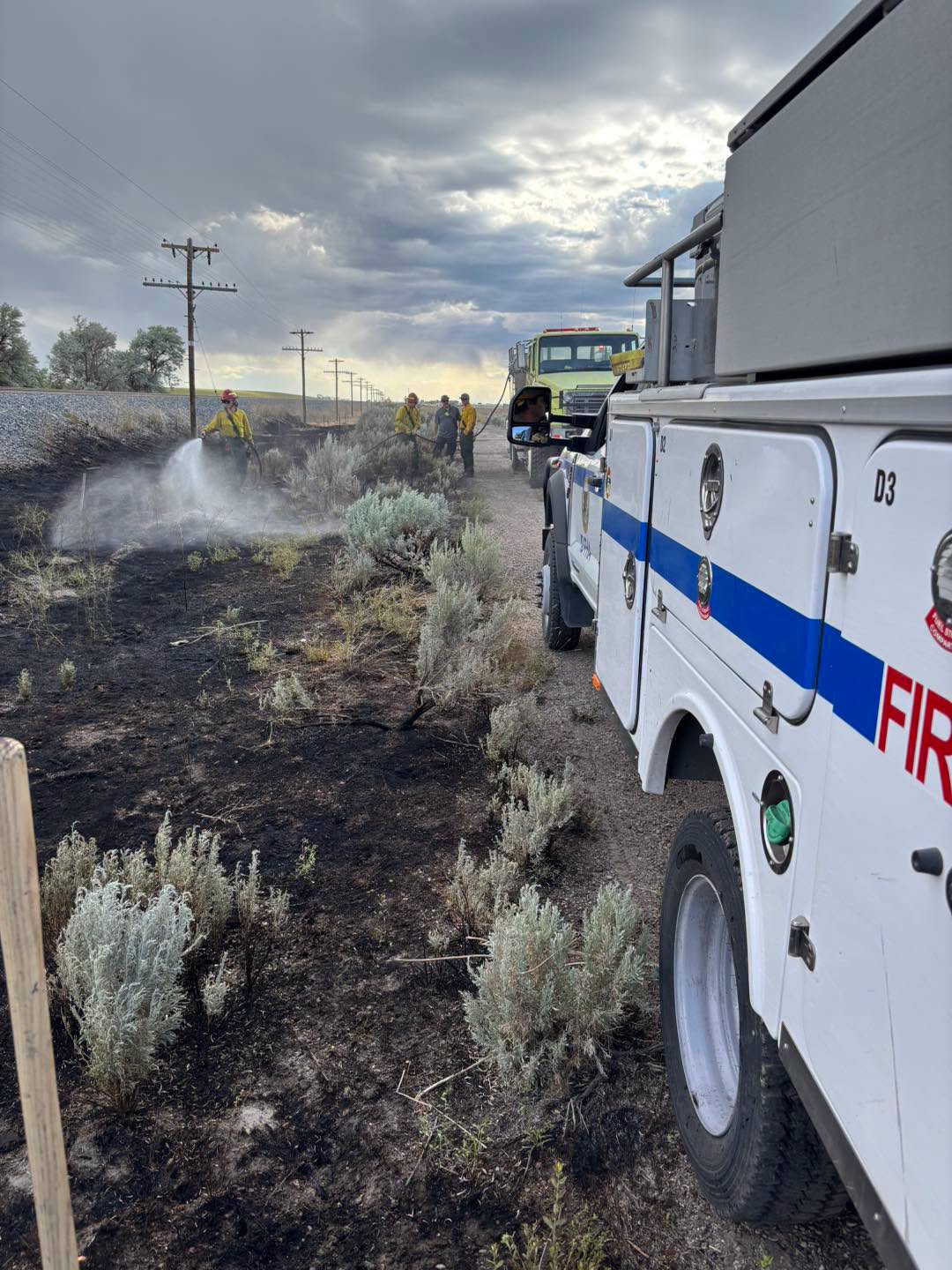 Featured image for “Brush fire along I-86 quickly contained”