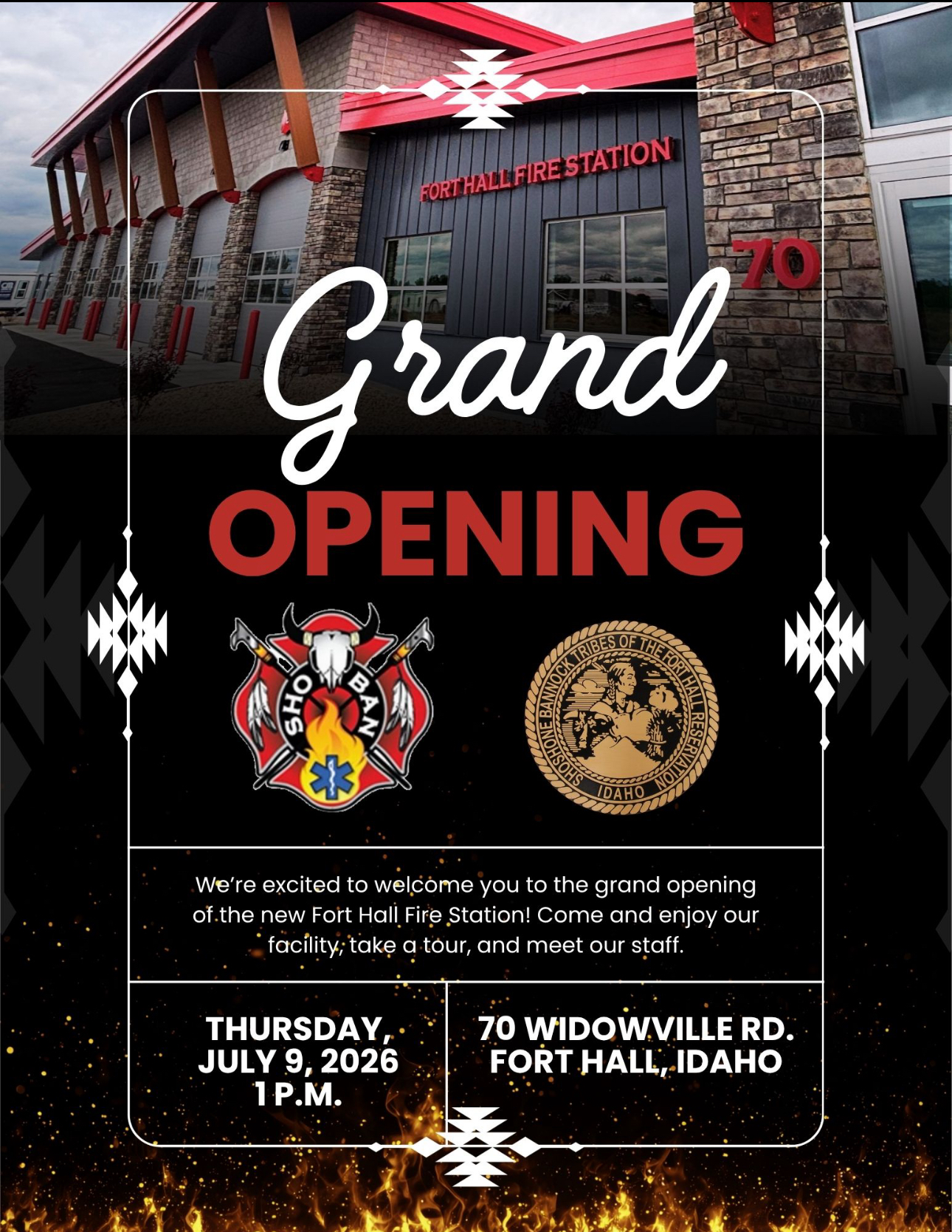 Featured image for “Community invited to celebrate grand opening of the new Fort Hall Fire Station”