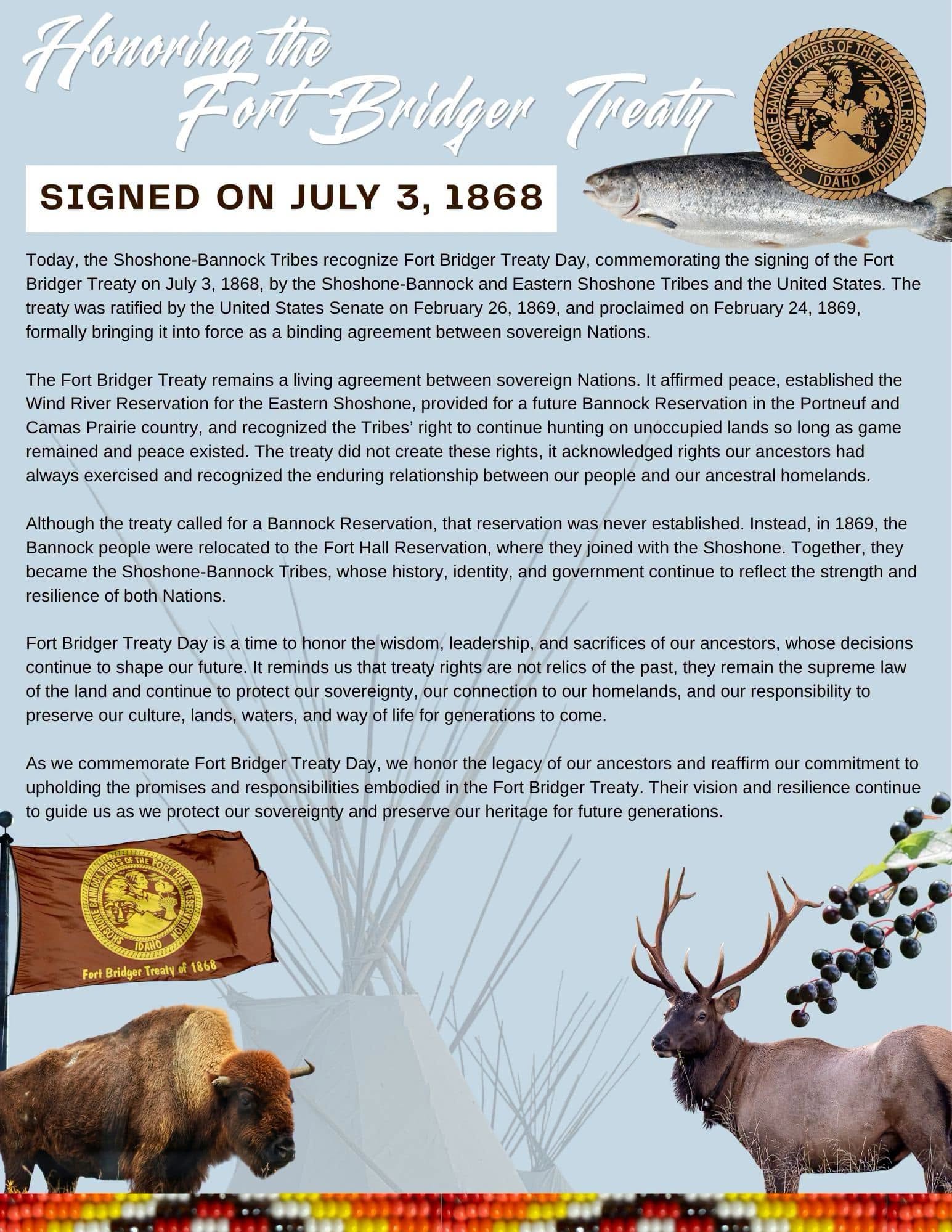 Featured image for “Shoshone-Bannock Tribes recognize Fort Bridger Treaty Day”